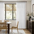 MIULEE Pinch Pleated White Thick Linen Curtains 102 Inches Long 2 Panels - Image 5