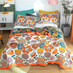 Throw Blanket Queen Size Fall Blanket by MSGKVHomeTextiles