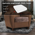 Leather Look Couch Cushion Covers Sofa Seat Slipcovers Sets Couches Furniture - Image 3