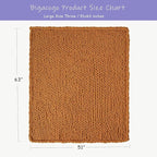 Bigacogo Chunky Knit Throw Blanket - Image 2