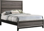 Coaster Watson Queen Panel Bed for Use with Box Spring, Grey Oak 212421Q
