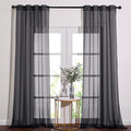 NICETOWN Living Room Sheer Curtains 108 inch Long, Eyelet Top Voile Textured by NICETOWN