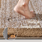 48x24 Long Bathroom Rugs Washable Non Slip, Coffee Bath Mat - Image 4