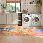 2x6 Rainbow Rug Runners for Hallways Kitchen Runner Rug Non Slip Washable - Image 5