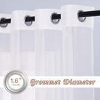 NICETOWN Sheer Window Curtains 96" Long - Image 2