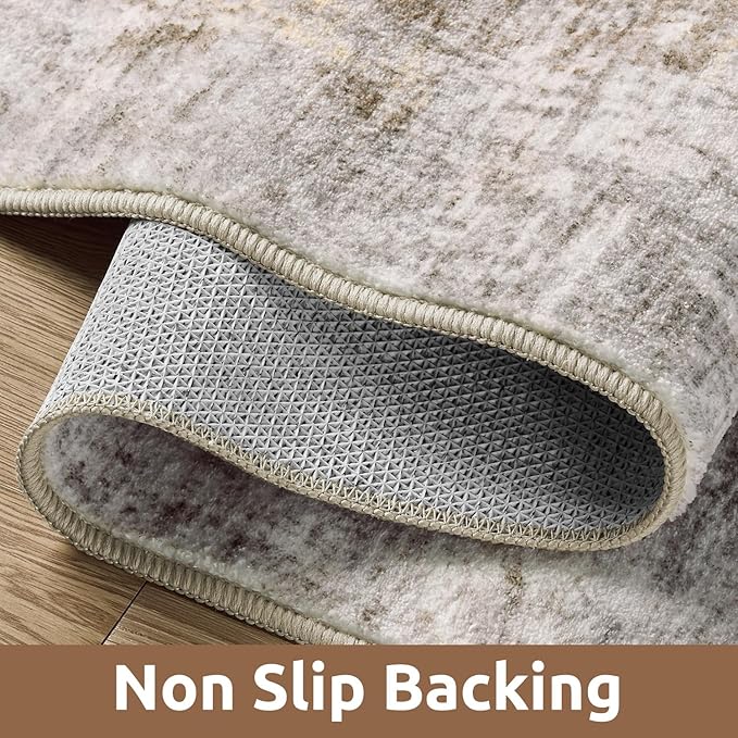 6 x 9 Area Rugs for Living Room, Machine Washable Non Slip Rug Ultra Soft Low - Image 3