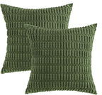 MIULEE Pack of 2 Spring Corduroy Decorative Throw Pillow Covers 20x20 Inch Soft - Image 6