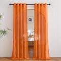 NICETOWN Orange Sheer Window Curtains by NICETOWN
