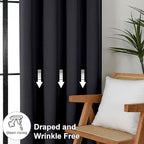 Simplebrand Ava Halloween Black Short Blackout Curtains - Image 7