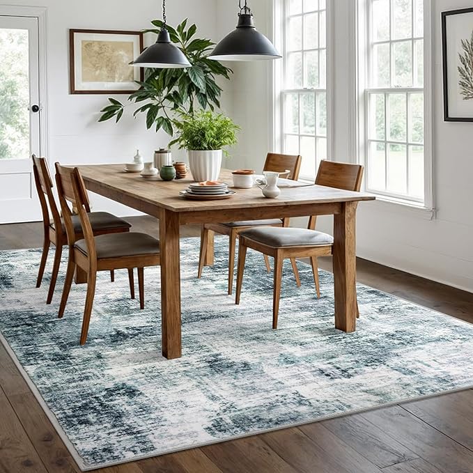 IOHOUZE Modern Abstract Area Rugs 6x9 Ft Washable Rugs - Image 2