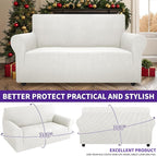 ZNSAYOTX Super Stretch Couch Cover Love Seat Sofa Covers - Image 2