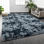 Deerhoo Shag Area Rug, 4 X 6 Tie-Dyed Plush Fuzzy Rugs by Deerhoo