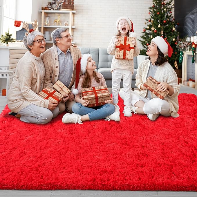 Chicrug Soft Area Rug for Bedroom Living Room Plush Fluffy Rug 8x10 Feet - Image 3