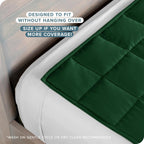 Bare Home Cotton Weighted Blanket (Forest Green, 40"x60" 7lbs)