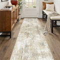 Washable Area Rugs 2'x10' Non-Slip Modern Abstract Soft by RELEANY
