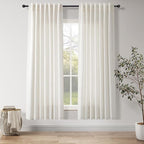Nanspring Natural Linen Curtains 72 Inches Long by Nanspring