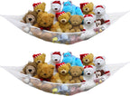 Simple Houseware 2 Pack Stuffed Animal Toy Hammock Net, White