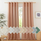 NICETOWN Thick Linen Textured Curtains by NICETOWN