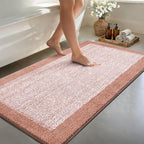 48x24 Long Bathroom Rugs Washable Non Slip, Soft Absorbent Quick Dry Mats by Unknown