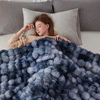 COOVA Faux Fur Throw Blanket for Couch, Cozy Soft and Fuzzy Plush Rabbit Fur - Image 3