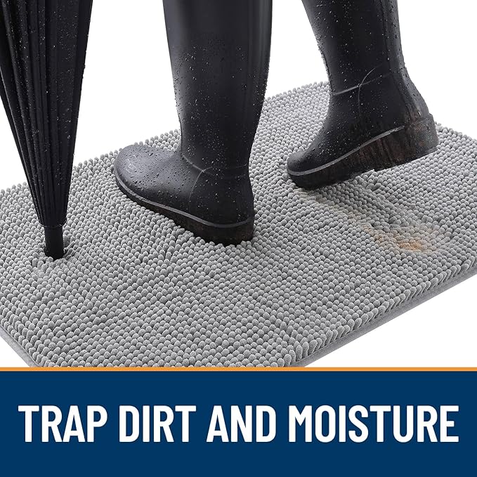 OLANLY Dog Door Mat for Muddy Paws 30x17, Absorbs Moisture and Dirt, Absorbent - Image 2
