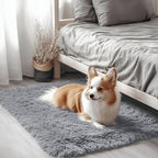 OLANLY 2x2 Machine Washable Small Rug, Soft Fluffy Shaggy Throw Rug by OLANLY