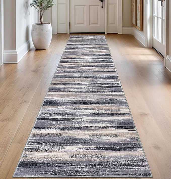 Lansny Modern Abstract Runner Rug 2.6x14 by lansny