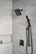 DELTA FAUCET T24867-BL Angular Modern Monitor 14 Series Valve 3-Setting Integrated Shower Trim with Diverter, Matte Black