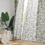 jinchan Linen Floral Curtains for Living Room - Image 7
