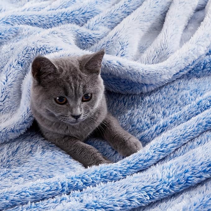 Exclusivo Mezcla Plush Fuzzy Fleece Throw Blanket Extra Large, Super Soft - Image 4