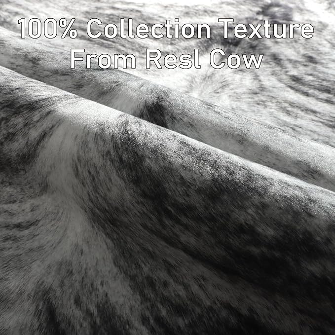AROGAN 8×10 Feet Western Decor Faux Fur Cowhide Rug, Premium Animal Skin Cow - Image 4