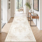 Runner Rug 2x6 Washable Rug, Vintage Boho Medallion Hallway Runner Non-Slip by VECARF