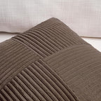 Fancy Homi 2 Packs Dark Brown Lumbar Decorative Throw Pillow Covers 12x20 Inch - Image 3