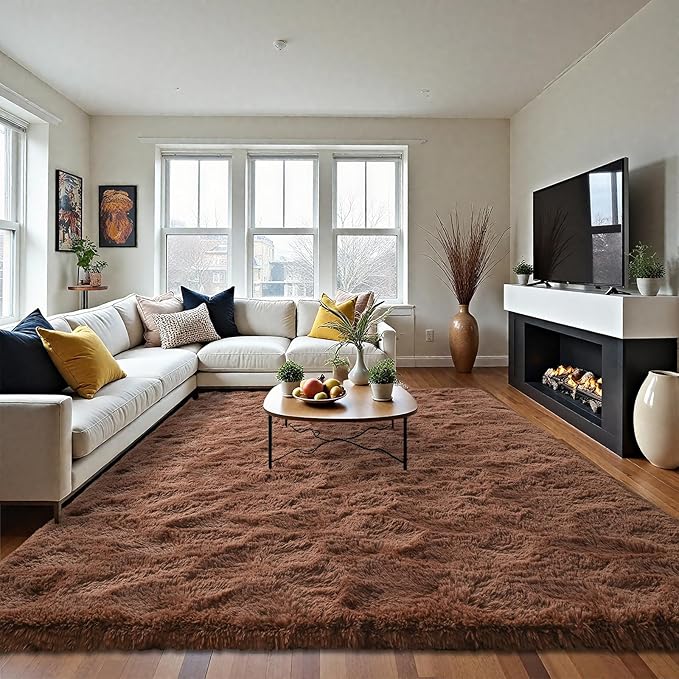 LOCHAS Ultra Soft Indoor Modern Area Rugs Fluffy Living Room Carpets - Image 3