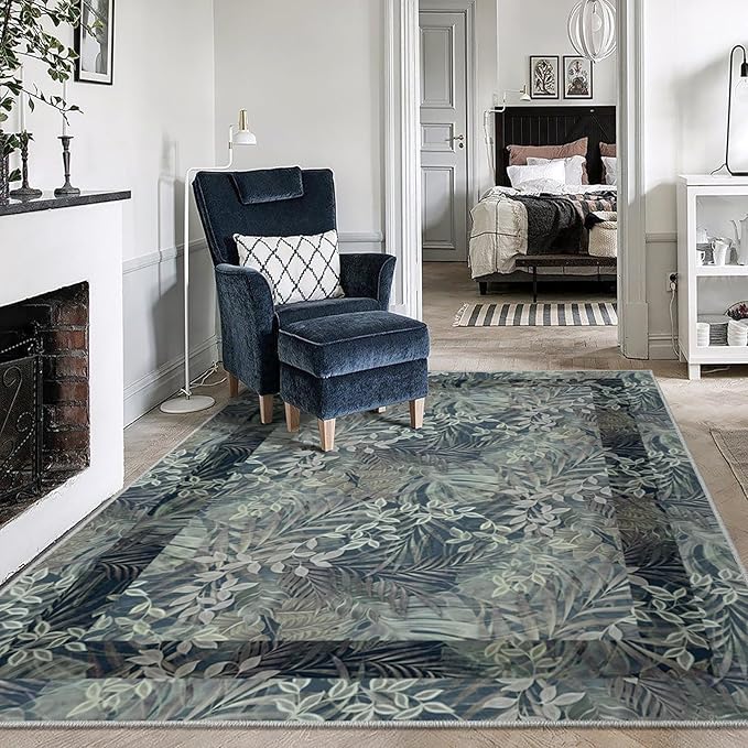 Area Rugs - 8x10 Rugs for Living Room, Non Slip Indoor Boho Area Rug Carpet - Image 2