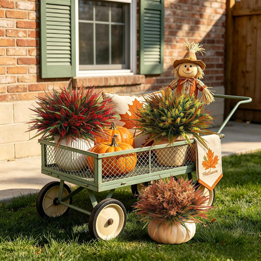 Fake Plants with Artificial Lavender Flower for Outdoor Porch Fall Decor