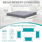 12Pcs Stretch Patio Cushion Covers, Outdoor Couch Covers Replacement, Outdoor - Image 2