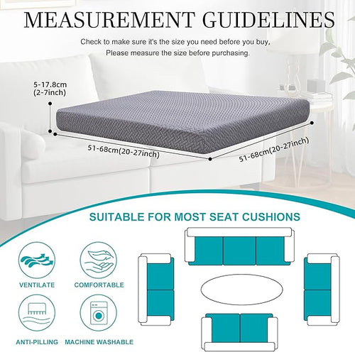12Pcs Stretch Patio Cushion Covers, Outdoor Couch Covers Replacement, Outdoor - Image 2