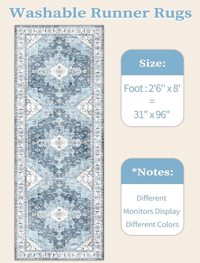 SERISSA Boho Washable Runner Rug - Image 5