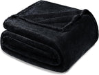 Exclusivo Mezcla Fleece Black Throw Blanket - Image 8