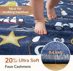OPPODREAM Nautical Soft Area Rugs 5x7, Washable Dark Blue Rug - Image 2