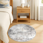 IOHOUZE Round Area Rug 3 Ft Circle Entryway Rugs Round Washable Door Mat Indoor - Image 8