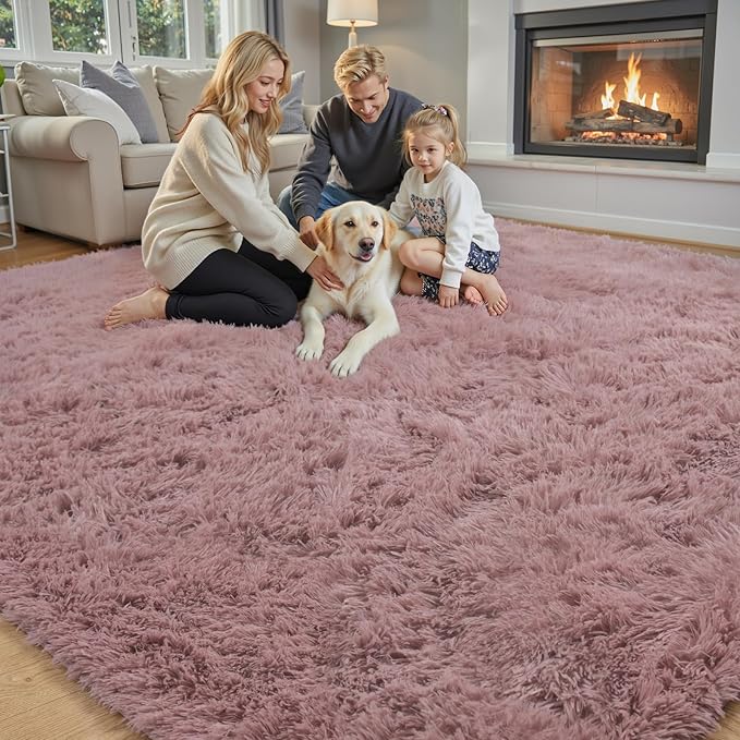 Rugs for Living Room 6x9, Alfombras para Salas Shag Large Plush Soft Area Rug - Image 2