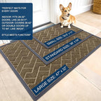 OLANLY Front Door Mat Indoor Outdoor Entrance, Waterproof All-Season, - Image 2