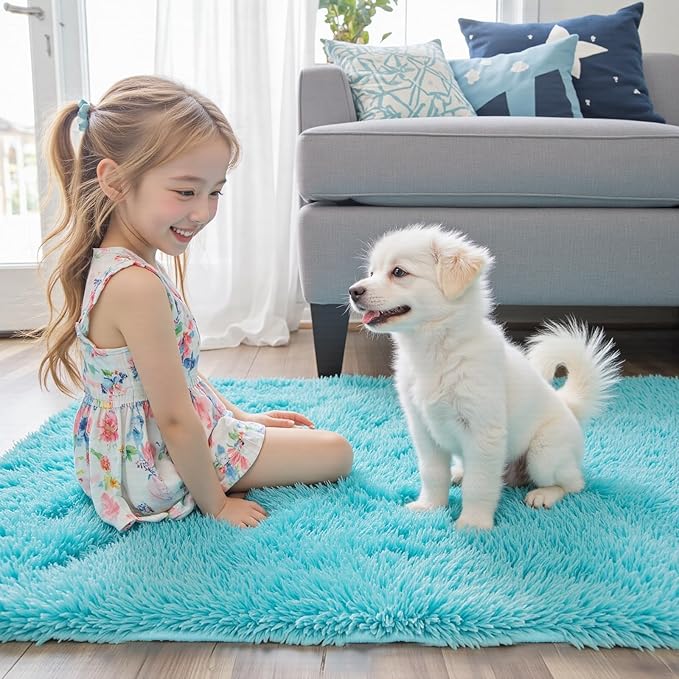 Rugs for Living Room 6x9, Alfombras para Salas Shag Large Plush Soft Area Rug - Image 7
