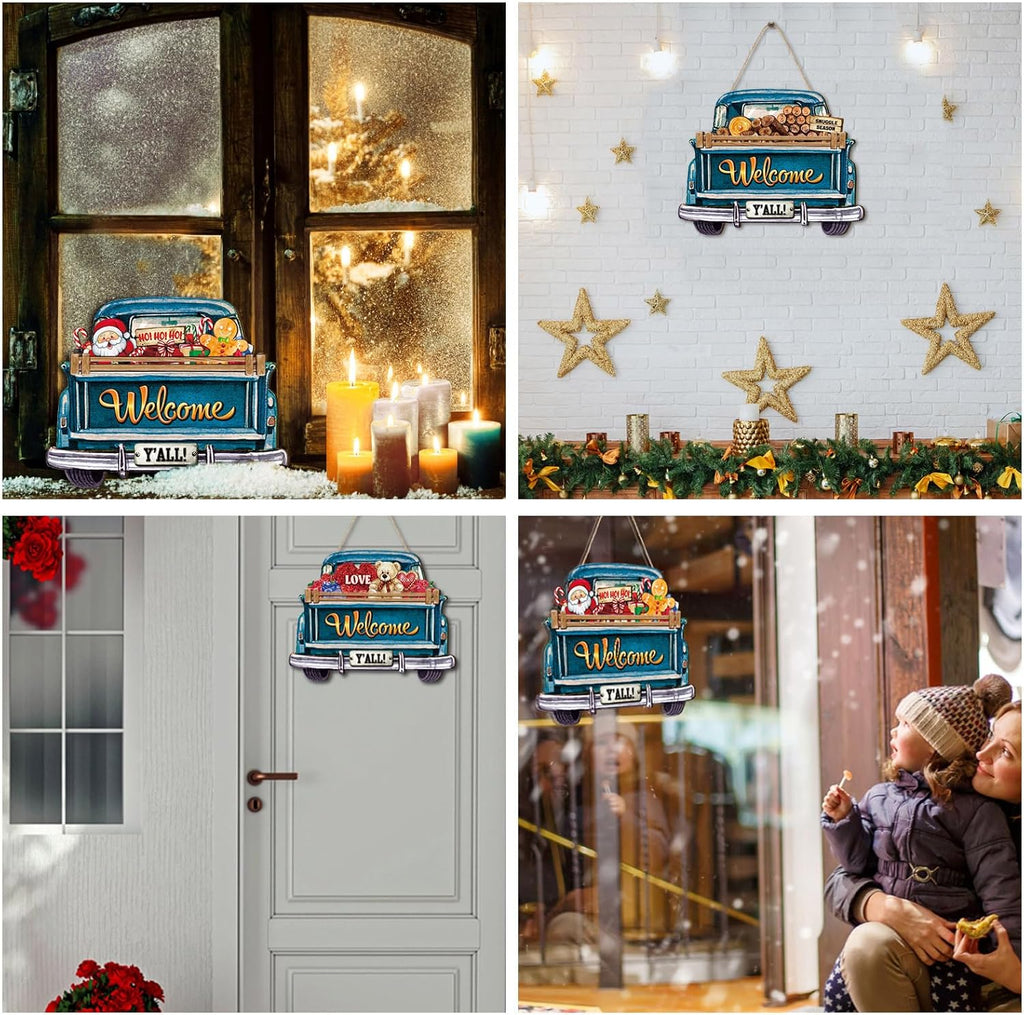 Ferraycle Interchange Welcome Sign All Seasonal Front Door Truck Wreaths