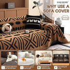 HANDONTIME Boho Couch Cover Geometric Striped Pet Covers - Image 5