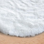 ORINOVA White Shag Round Rugs 8ft - Image 9