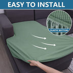 hyha Waterproof Sectional Couch Covers, Non Slip Sofa Couch Cushion Covers L - Image 8