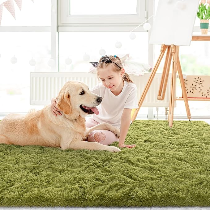 LOCHAS Ultra Soft Indoor Modern Area Rugs Fluffy Living Room Carpets - Image 5